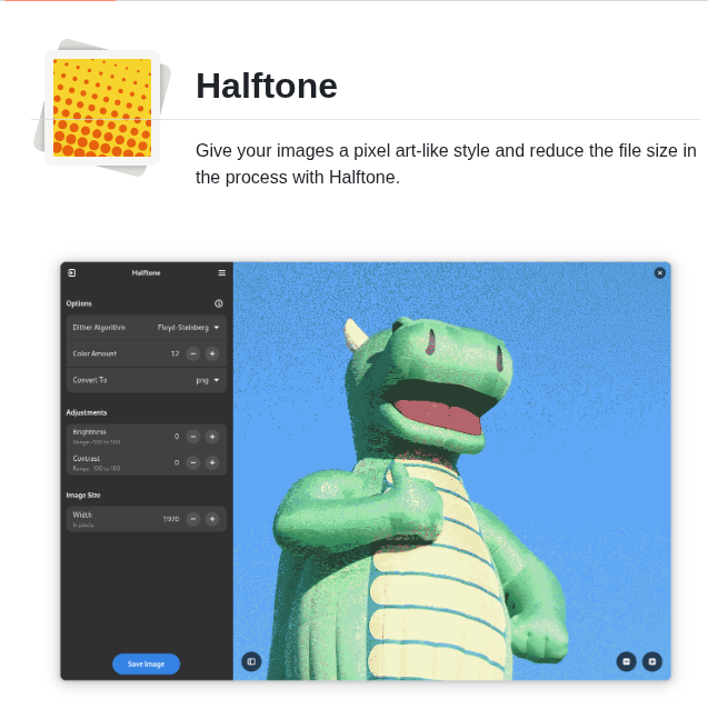 Tfuxu Halftone screenshot