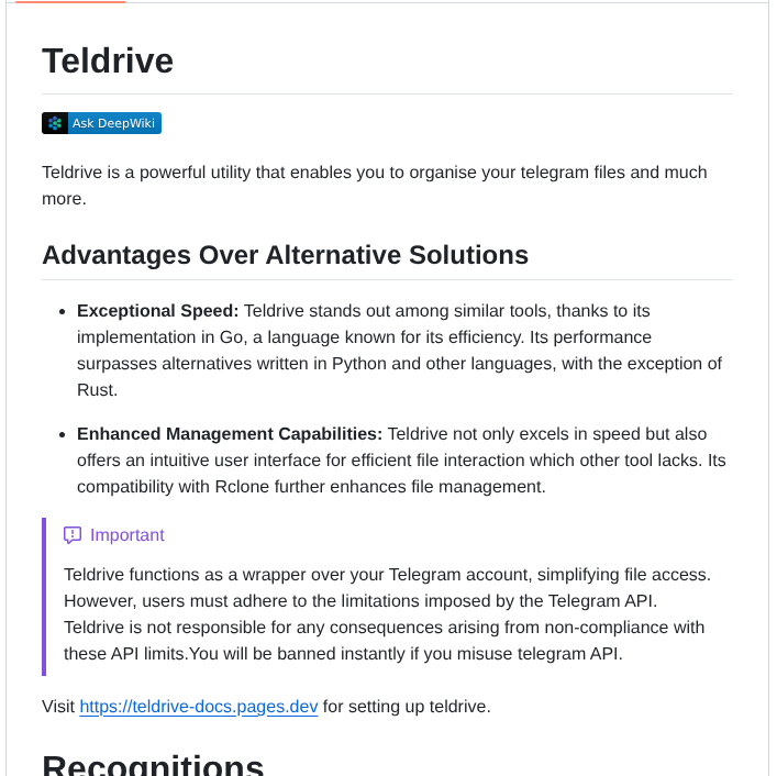 Tgdrive Teldrive screenshot