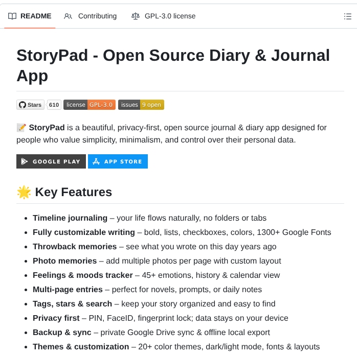 Theachoem Storypad screenshot