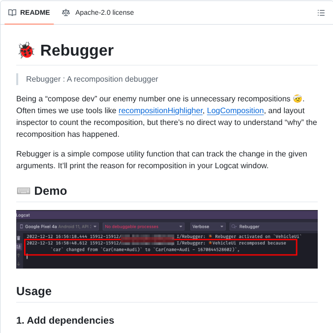 Theapache64 Rebugger screenshot