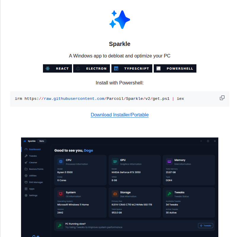 Thedogecraft Sparkle screenshot