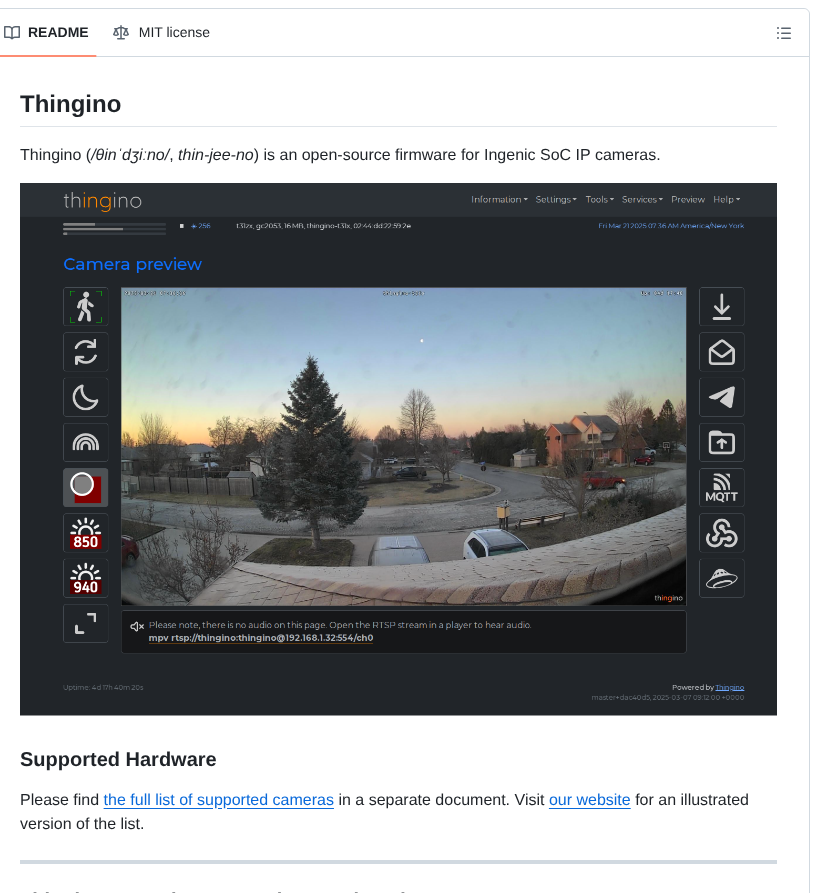 Themactep Thingino Firmware screenshot