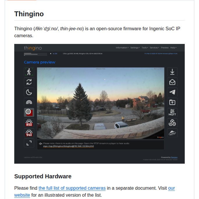 Themactep Thingino Firmware screenshot