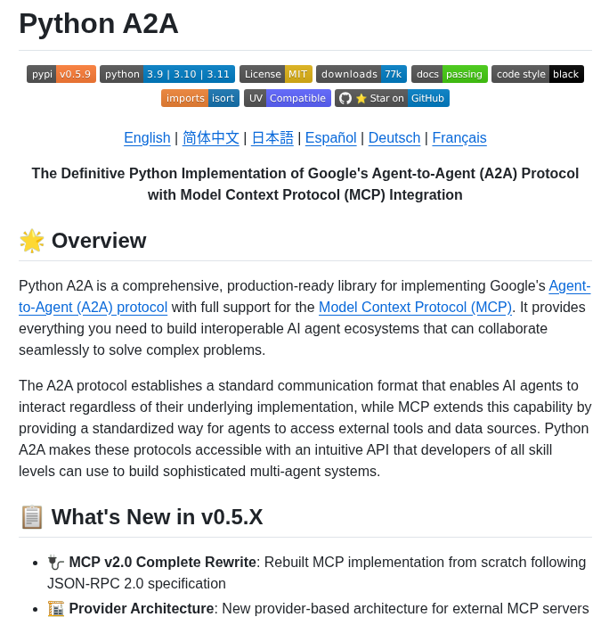 Themanojdesai Python A2a screenshot