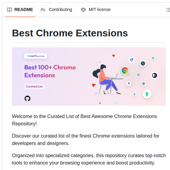 Themeselection Best Chrome Extensions screenshot