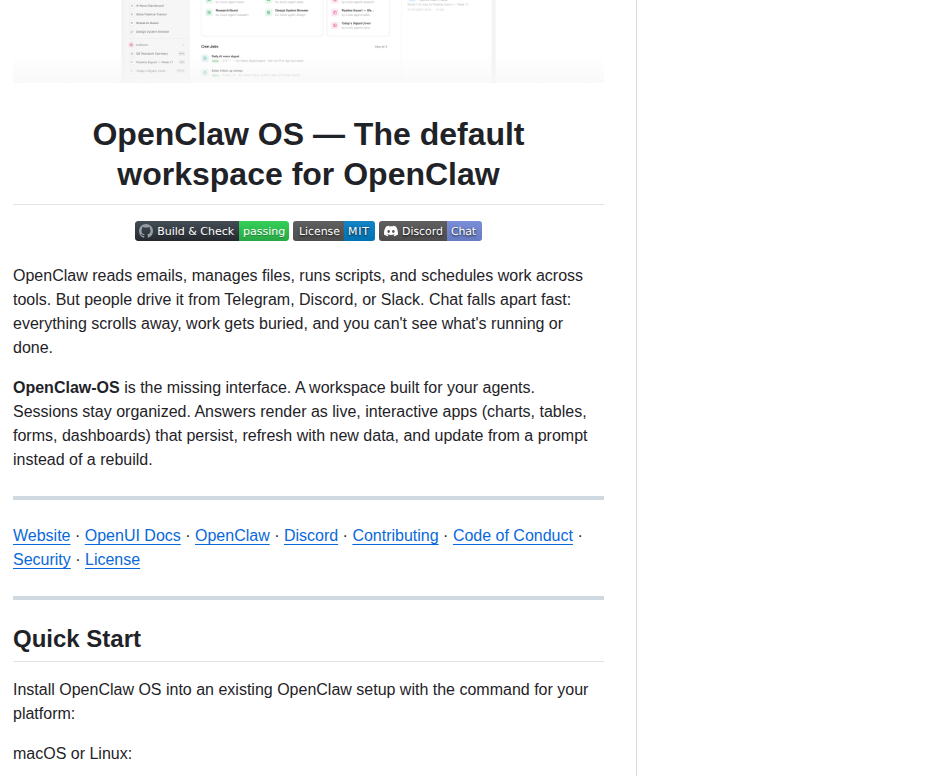 Thesysdev Openclaw Os screenshot