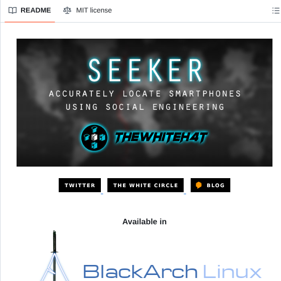 Thewhiteh4t Seeker screenshot