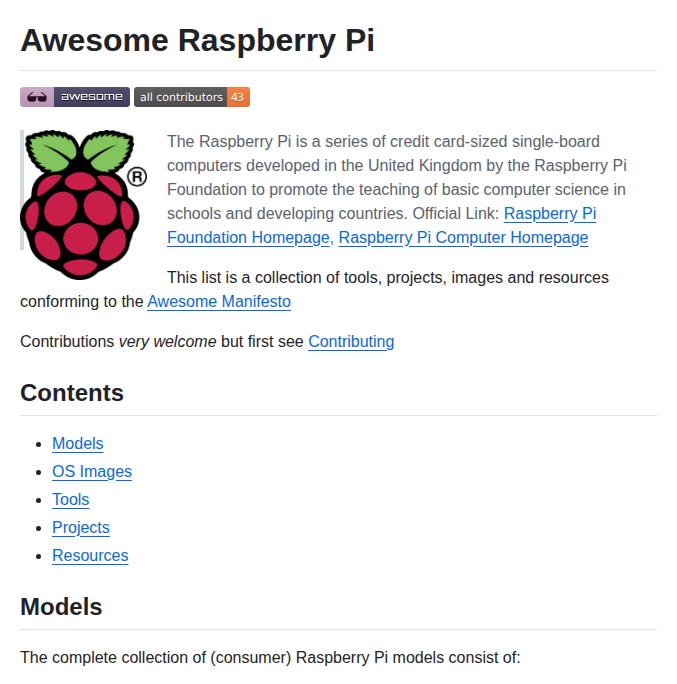 Thibmaek Awesome Raspberry Pi screenshot
