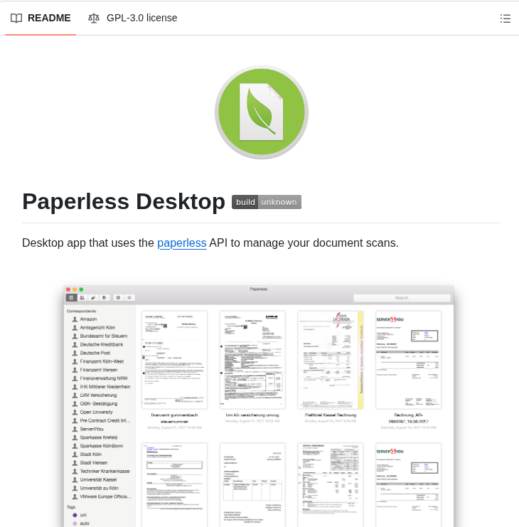 Thomasbrueggemann Paperless Desktop screenshot