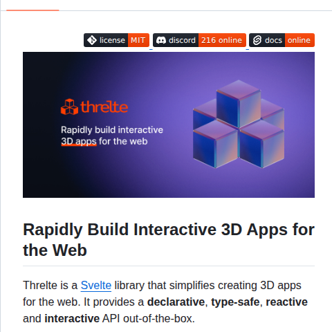 Threlte Threlte screenshot