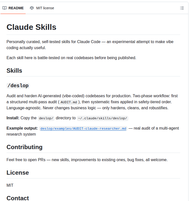Thtskaran Claude Skills screenshot