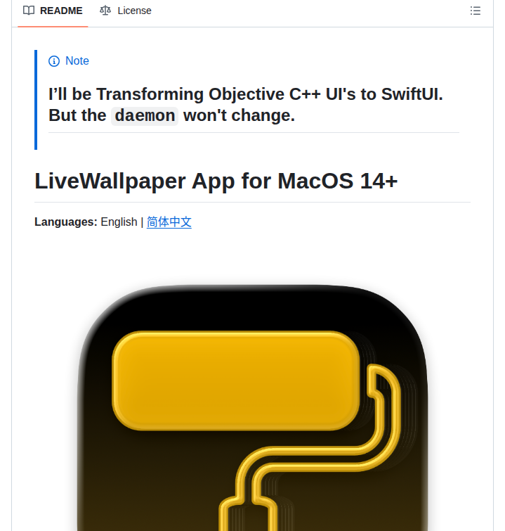 Thusvill Livewallpapermacos screenshot