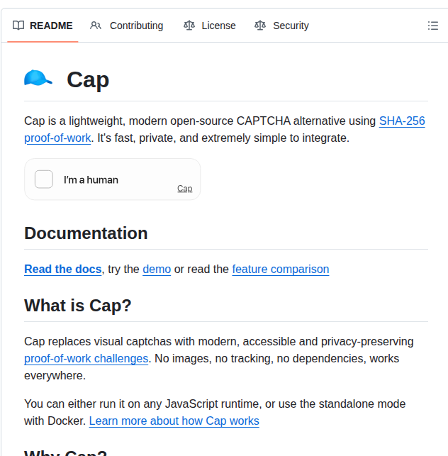 Tiagozip Cap screenshot