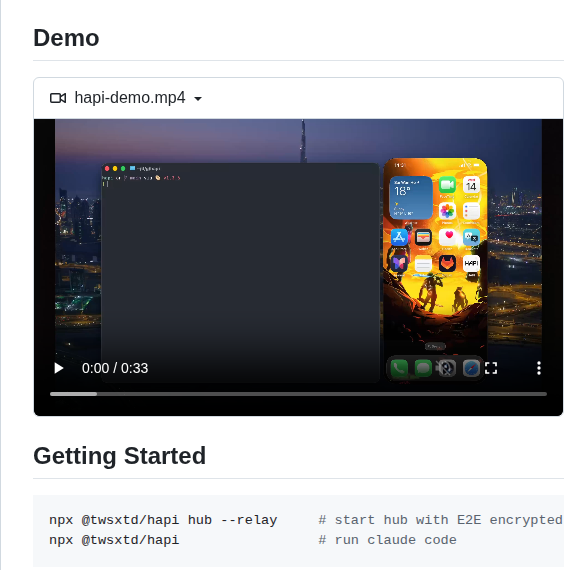 Tiann Hapi screenshot