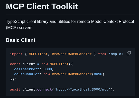 Tileshq Mcp Client Toolkit screenshot