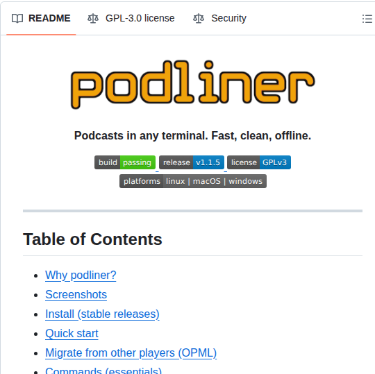 Timkicker Podliner screenshot