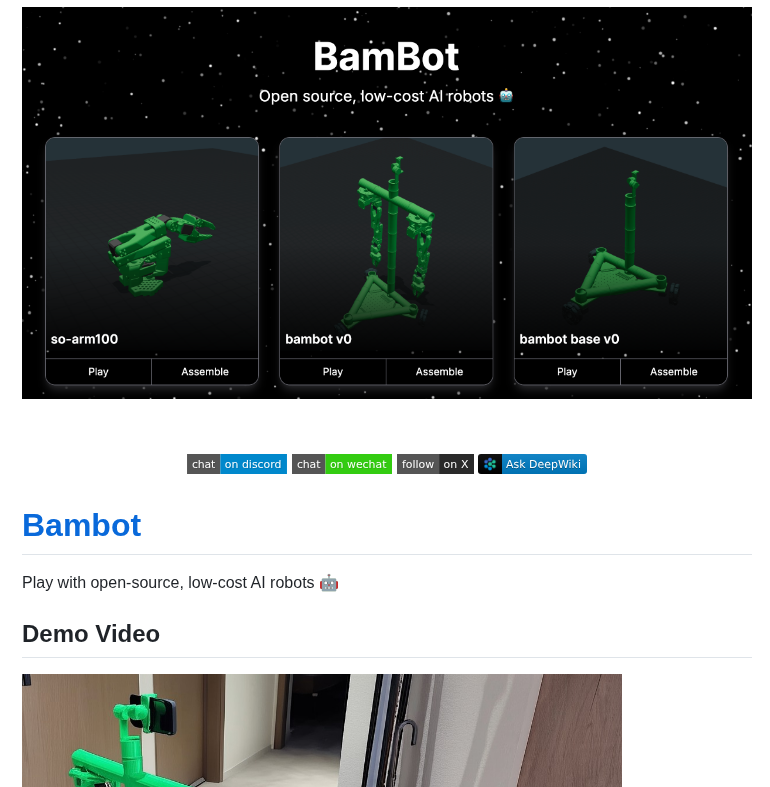 Timqian Bambot screenshot
