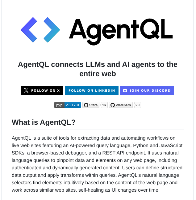Tinyfish Io Agentql screenshot