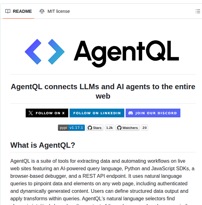 Tinyfish Io Agentql screenshot