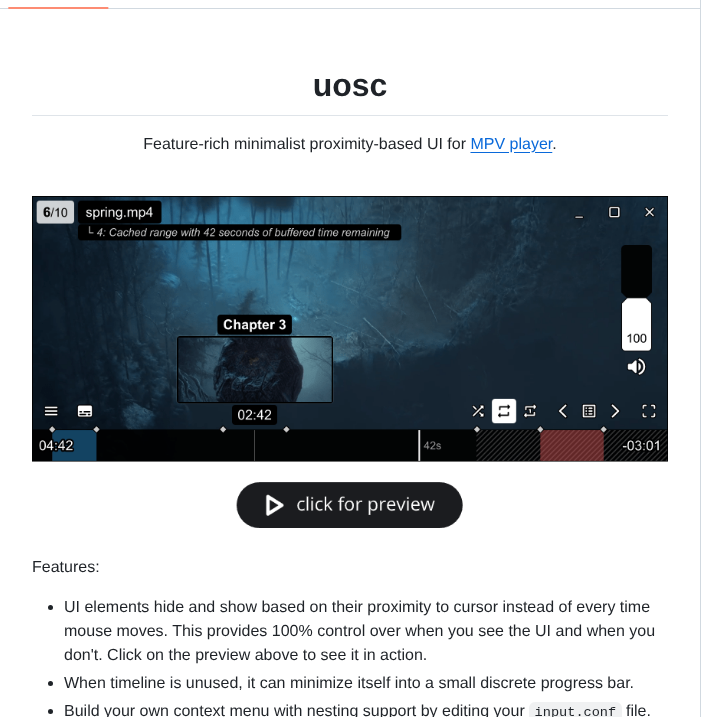 Tomasklaen Uosc screenshot