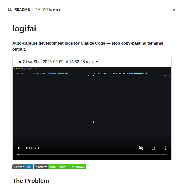 Tomoyaf Logifai screenshot