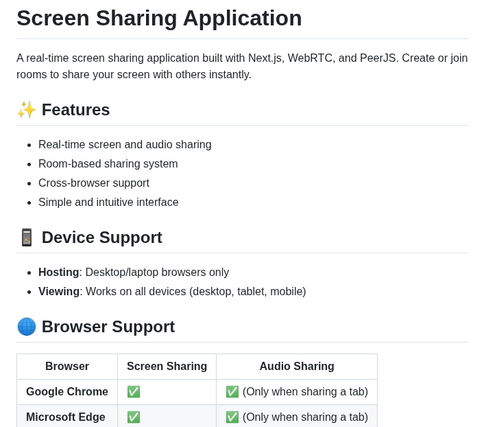 Tonghohin Screen Sharing screenshot