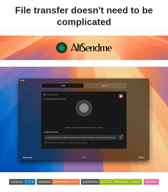 Tonyantony300 Alt Sendme screenshot