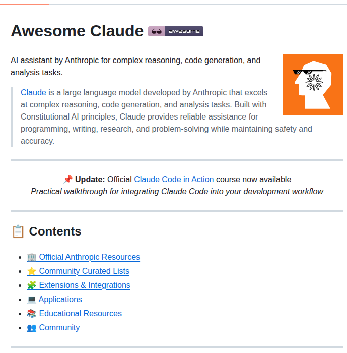 Tonysurfly Awesome Claude screenshot
