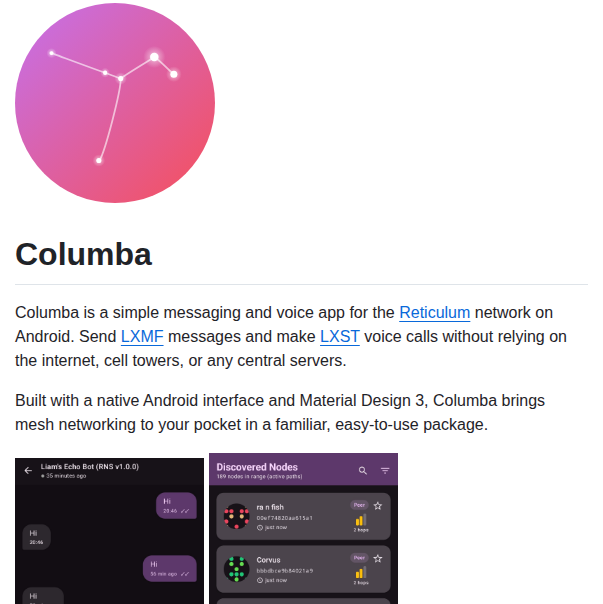 Torlando Tech Columba screenshot