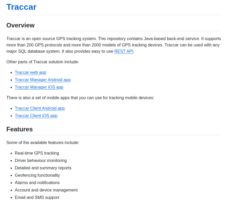 Traccar Traccar screenshot