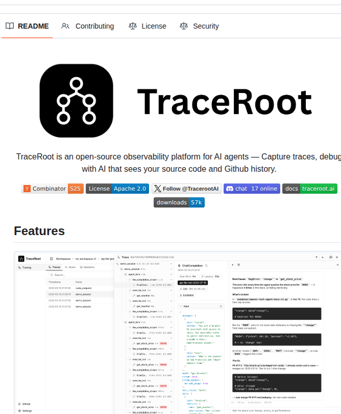 Traceroot Ai Traceroot screenshot