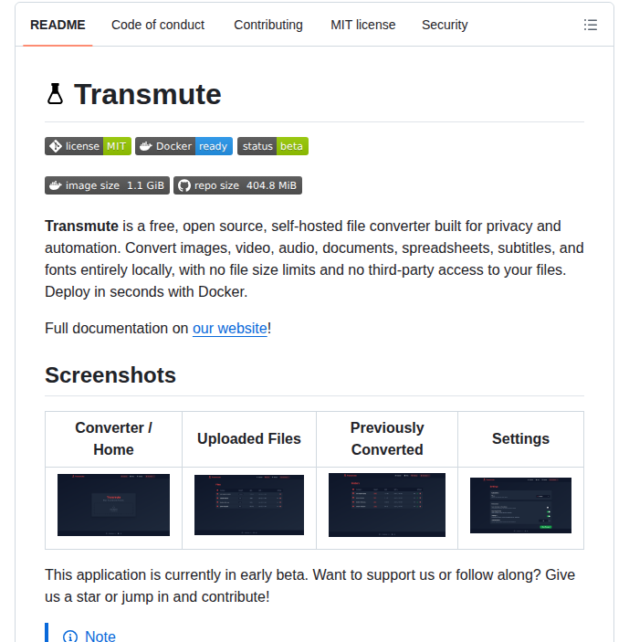 Transmute App Transmute screenshot