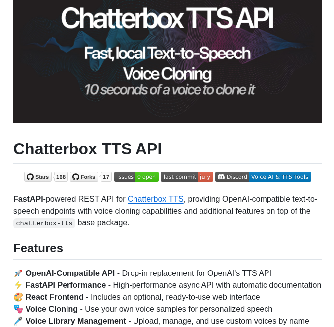 Travisvn Chatterbox Tts Api screenshot