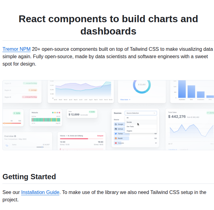 Tremorlabs Tremor Npm screenshot