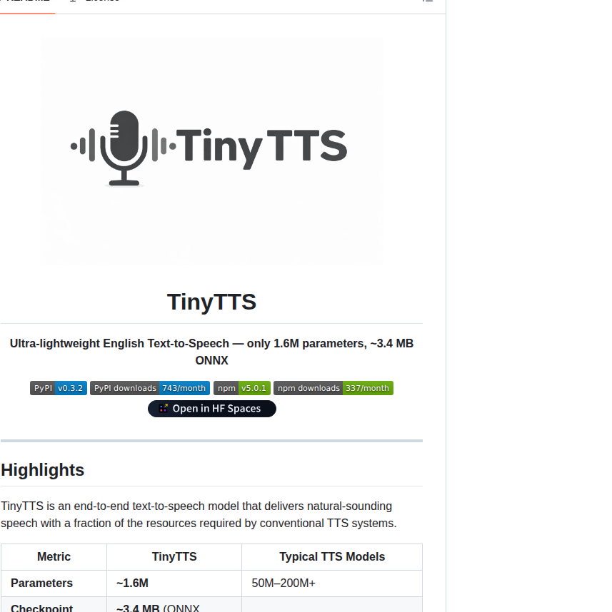 Tronghieuit Tiny Tts screenshot