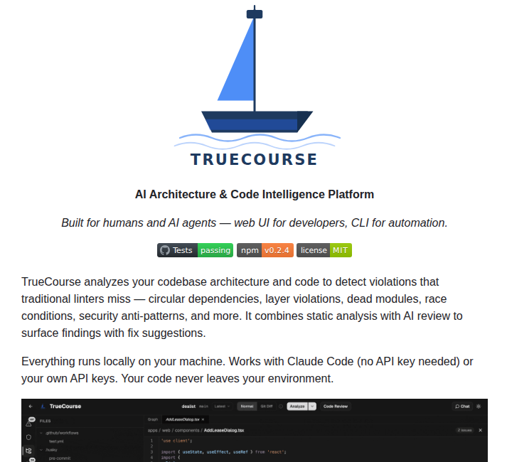 Truecourse Ai Truecourse screenshot
