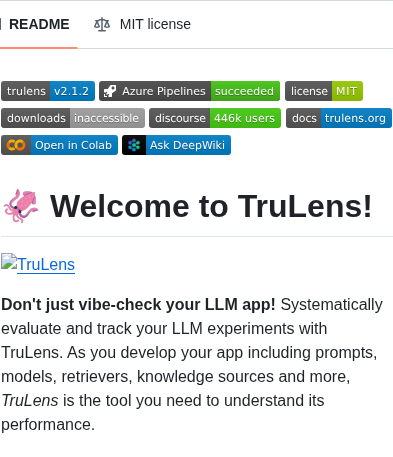 Truera Trulens screenshot