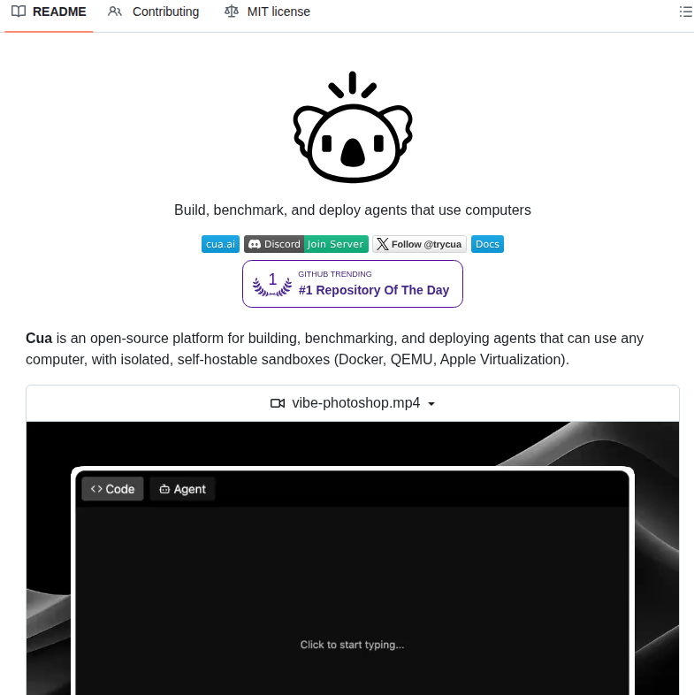 Trycua Cua screenshot