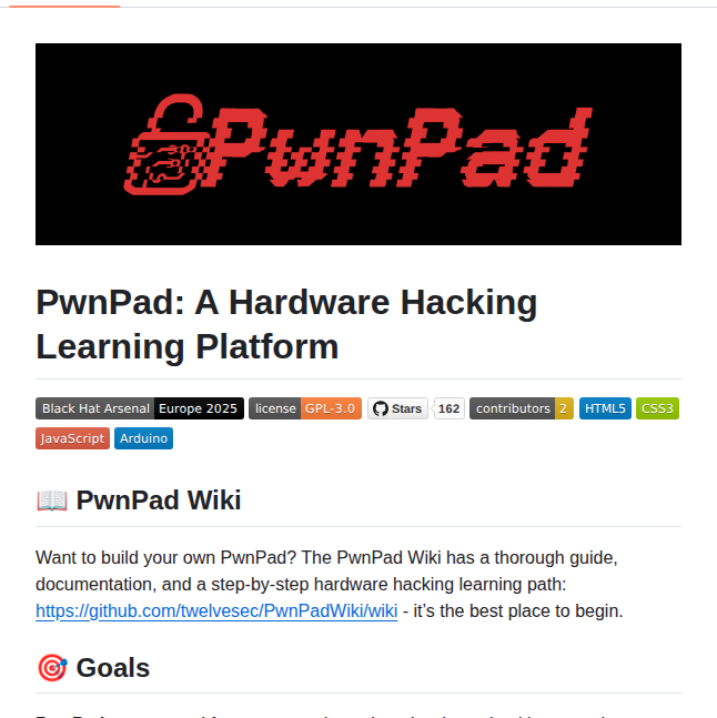 Twelvesec Pwnpad screenshot