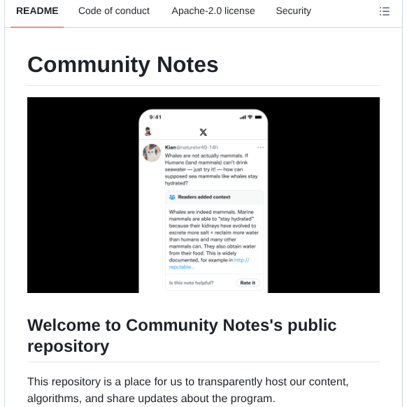 Twitter Communitynotes screenshot