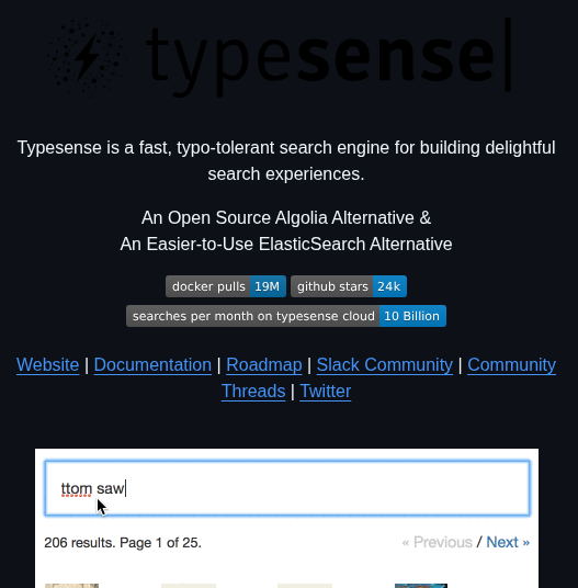 Typesense Typesense screenshot