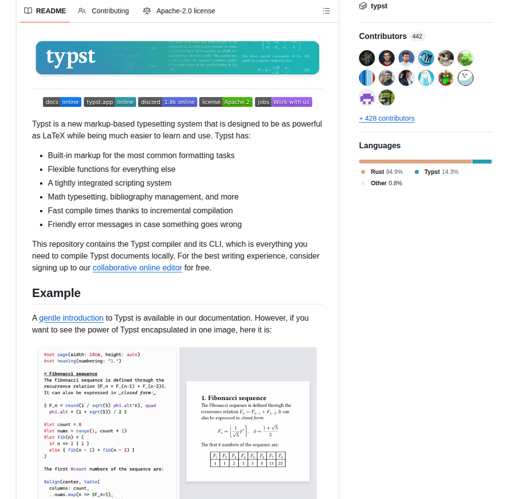 Typst Typst screenshot