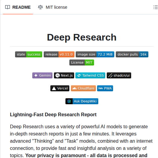 U14app Deep Research screenshot