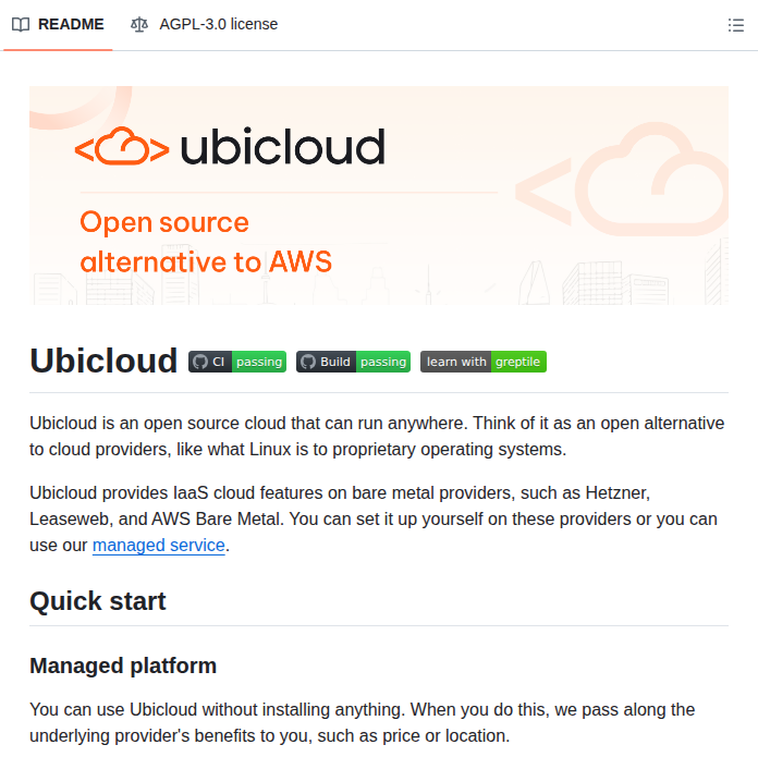 Ubicloud Ubicloud screenshot