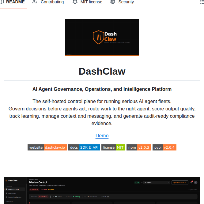 Ucsandman Dashclaw screenshot