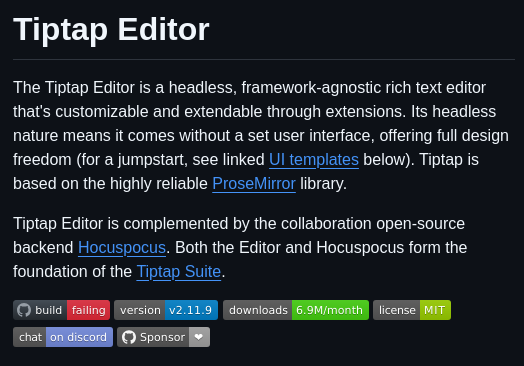 Ueberdosis Tiptap screenshot