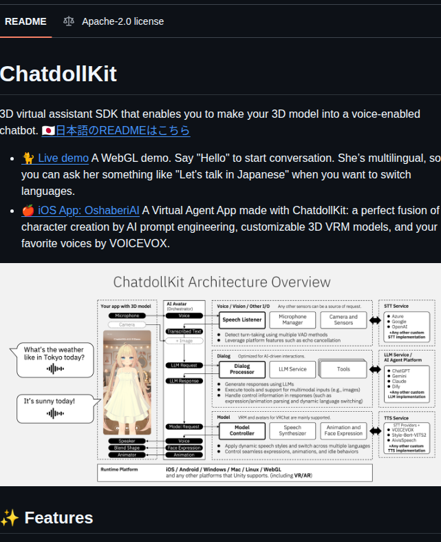 Uezo Chatdollkit screenshot