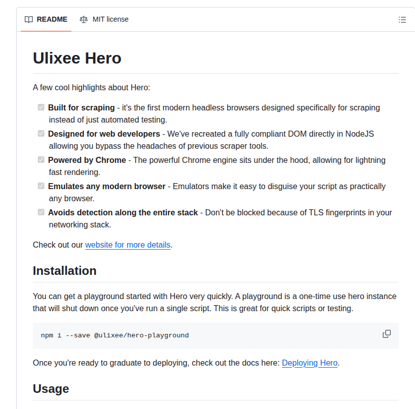 Ulixee Hero screenshot