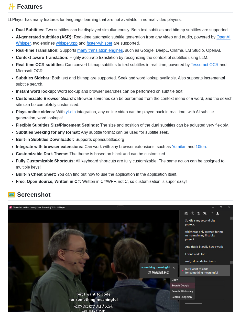 Umlx5h Llplayer screenshot