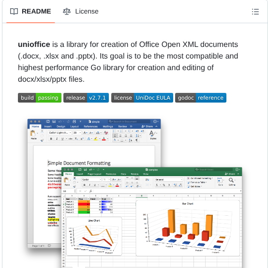 Unidoc Unioffice screenshot